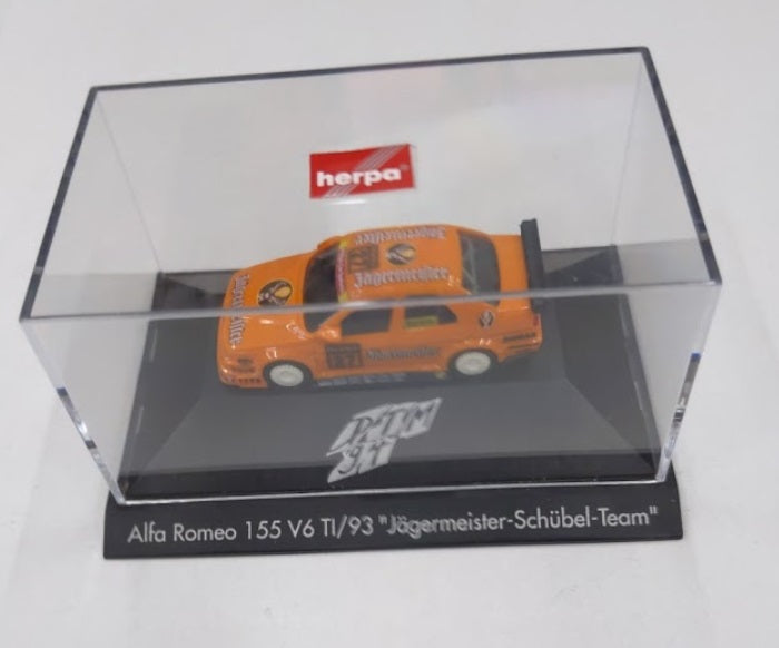 Herpa HO #27 1994 Alfa Romeo 155 V6 TI /93 "Jagermeister-Schubel-Team" Racing