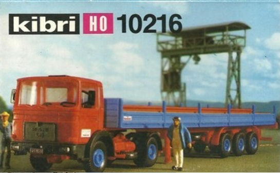 Kibri 10216 HO Scale Sattelzug MAN Mit Ladung (Tractor with three Axle Trailer)