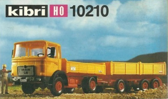Kibri 10210 HO Scale Kipperzug MAN (Lorry and Trailing Tipper) Plastic Kit
