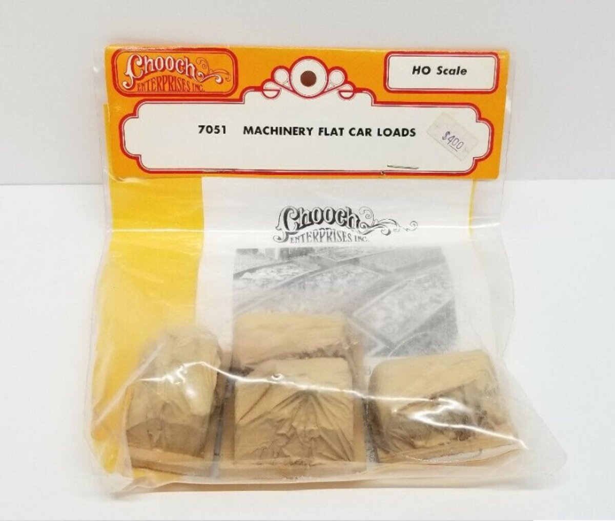 Chooch 7051 HO Machinery Flat Car Loads