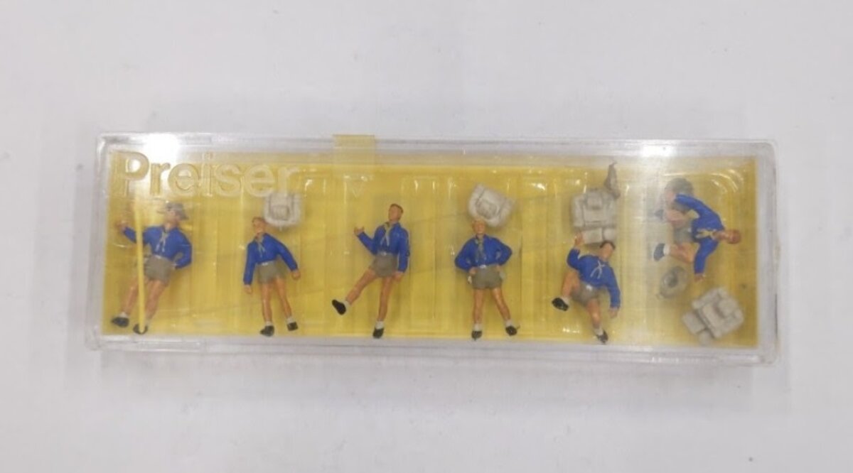 Preiser 0192 HO Boy Scouts Figures (Set of 6)
