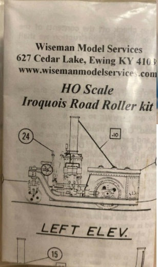 Wiseman HO Iroquois Road Roller Kit
