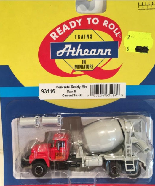 Athearn 93116 HO Concrete Ready Mix Mack R Cement Truck