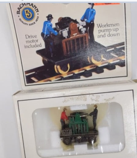 Bachmann 46202 HO Green Gandy Dancer Operating Hand Car