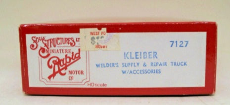 Scale Structures 7127 HO Kleiber Weler's Supply & Repair Truck w/ Accessories