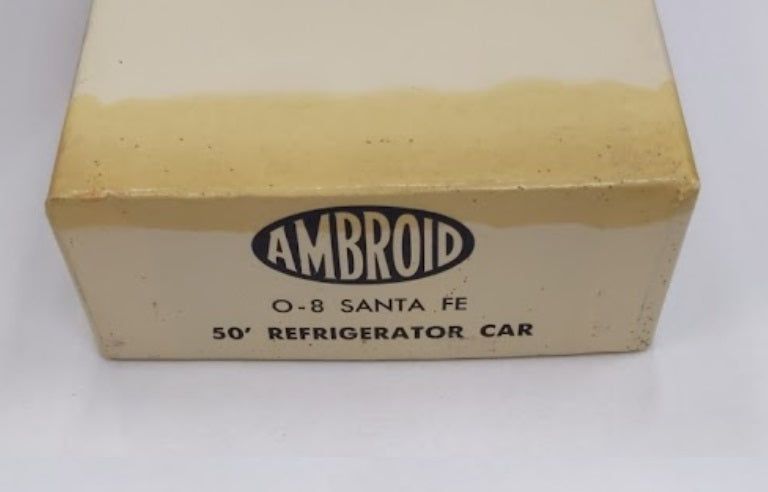 Ambroid O-8 O Scale Santa Fe 50' Refridgerated Car Kit