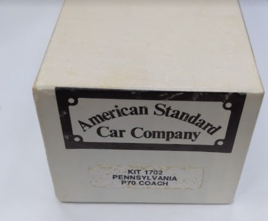 American Standard 1702 O Scale Pennsylvania P70 Coach Kit