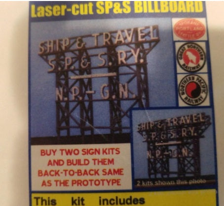 Blair Line 2529 HO Ship and Travel S.P&S Billboard Kit