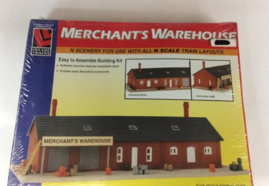 Life Like 7444 N Scale Merchants Warehouse Kit
