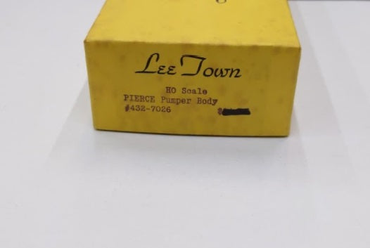 Lee Town 432-7026 HO Scale Pierce Pumper Body