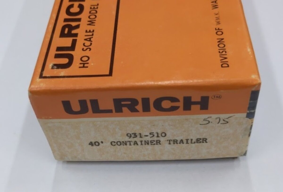 Ulrich 931-510 HO 40' Container Trailer Kit