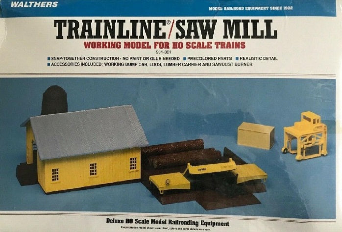 Walthers 931-801 HO Trainline/Saw Mill Working Model For HO Scale Trains