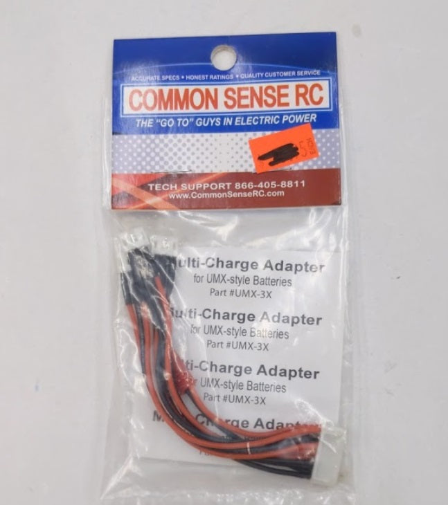 Common Sense RC UMX-3X Multi-Charge Adapter for UMX-Style Batteries