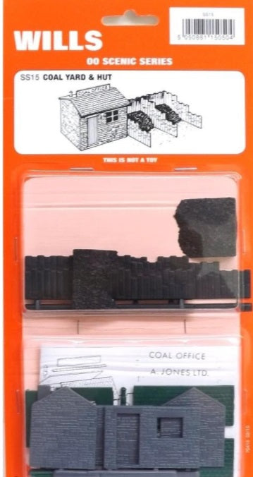 Wills Kits SS15 OO Coal Yard And Hut Plastic Kit
