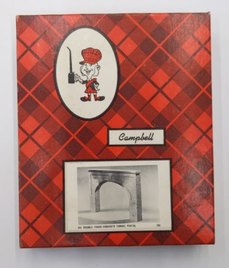 Campbell Scale Models 350-250 HO Double Track Concrete Portal