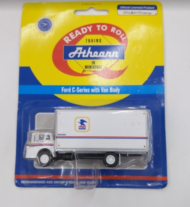 Athearn 93250 HO USPS Ford C-Series w/Box Truck Body