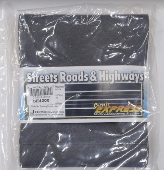 Scenic Express SE4201 O Black Asphalt Road No Centerline/White Edge