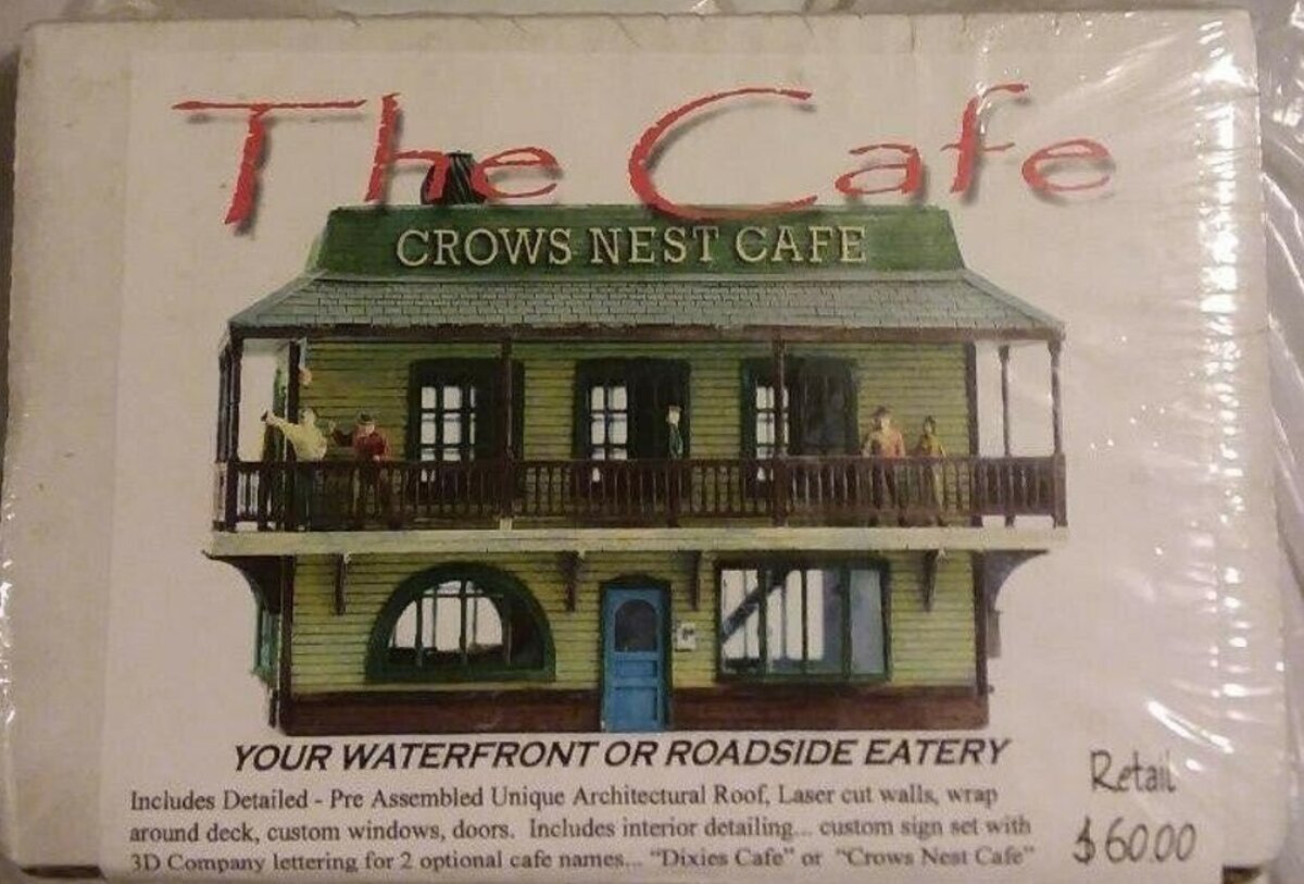 Model Tech Studios S0080 HO Scale The Cafe "Crows Nest Cafe" Building Kit