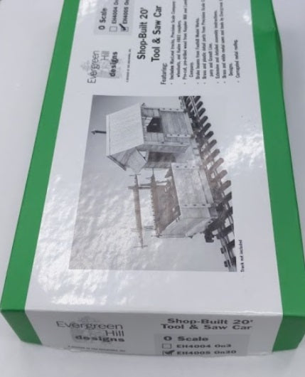 Evergreen Hill 4005 On30 Shop-Built 20' Tool & Saw Car Kit