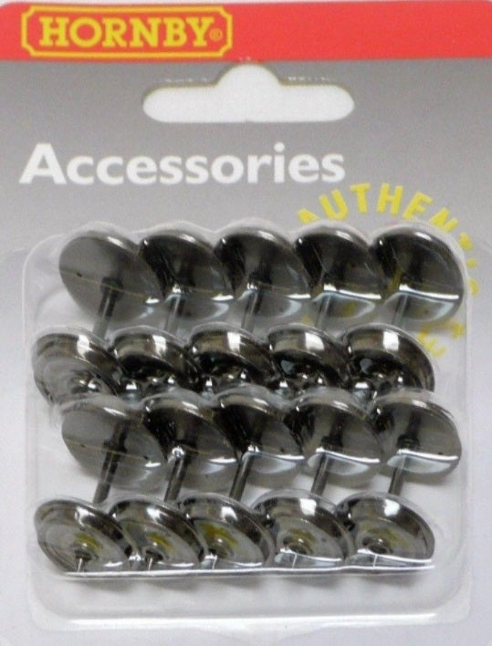Hornby R8264 OO Metal 2 Hole Wheel/Axle Set (Pack of 10)