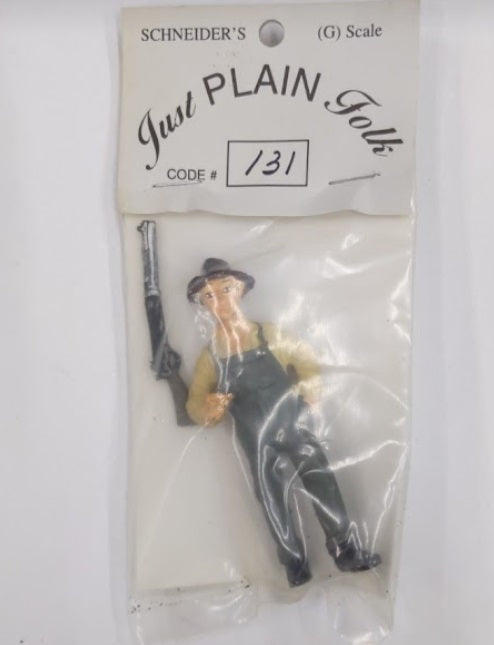 Just Plain Folk 131 G Scale Man with Rifle