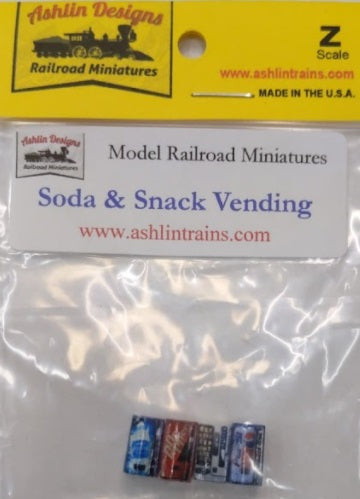 Ashlin Designs Z Soda & Snack Vending Machines (Pack of 4)