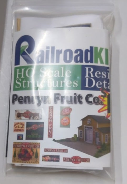 Railroad Kits HO Penryn Fruit Co Kit