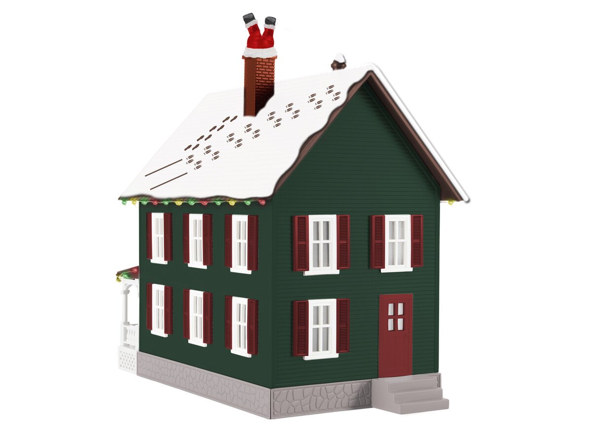 Lionel 2229290 O Plug-Expand-Play Up on the Rooftop Christmas House