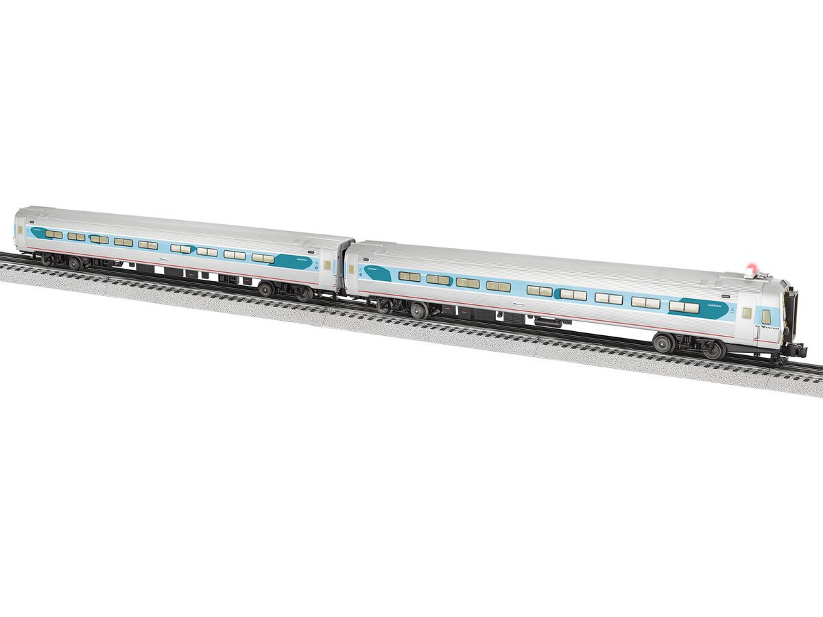 Lionel 2227330 O Amtrak Amfleet Phase V Coach Car (Set of 2)