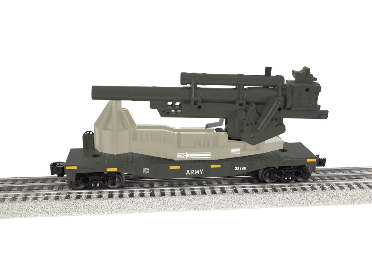 Lionel 2228290 O US Army Big Cannon Car #28290