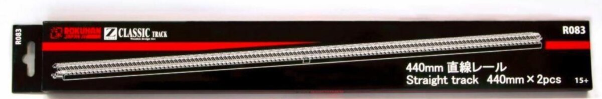 Rokuhan R083 Z Straight Track 440mm (Pack of 2)