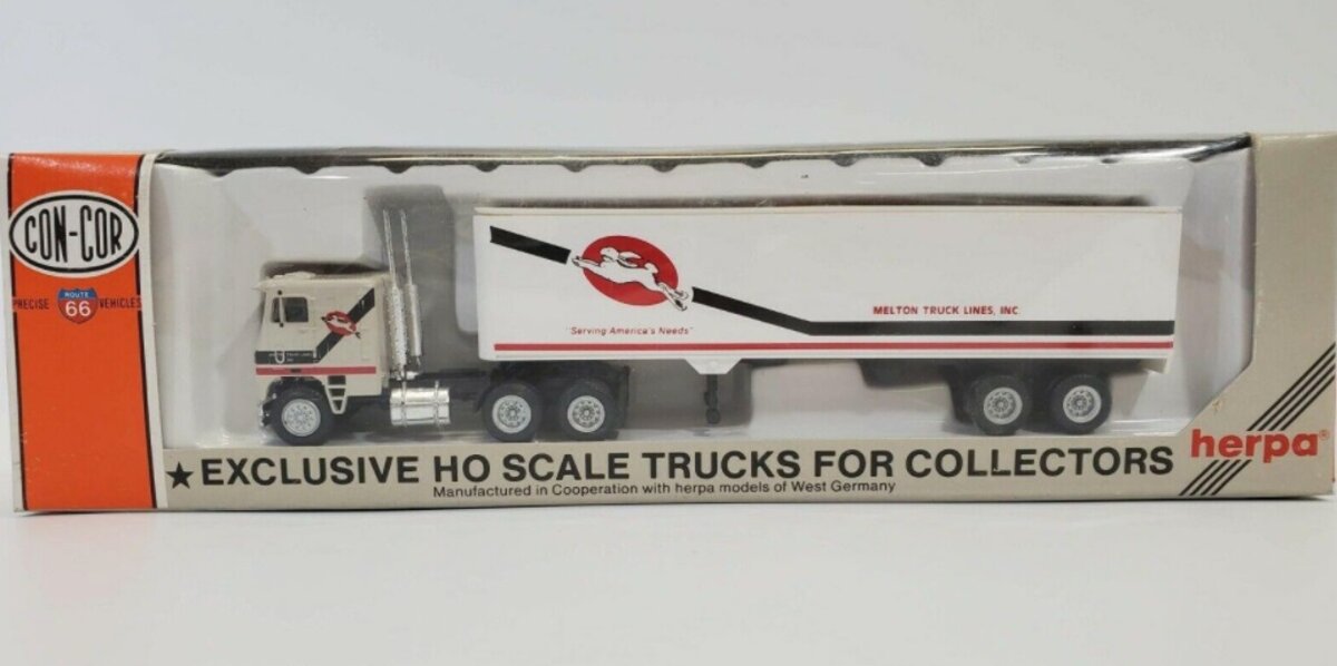 Con-Cor 0004-001019 HO Melton Truck Lines Tractor Trailer.