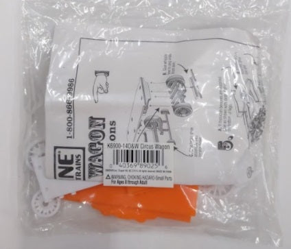 K-Line K6900-14O&W O Circus Wagon Orange & White Kit