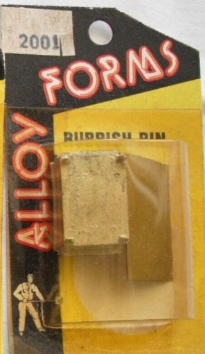 Alloy Forms 2001 HO Rubbish Bin Kit Metal Detail