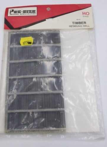 Pre-Size 30110 HO Scale Timber Retaining Wall