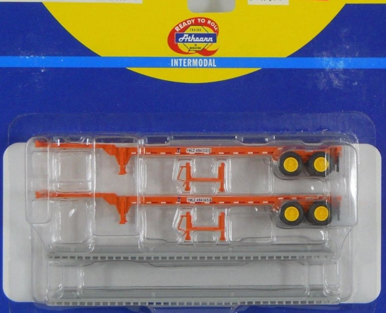 Athearn 27855 HO Yang Ming 40" Container Chasis (Pack of 2)