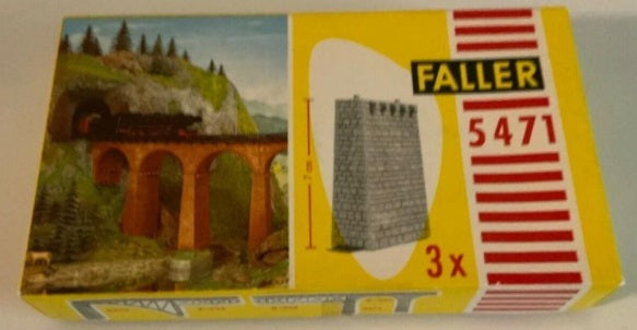 Faller 5471 HO Bridge Piers (Box of 3)