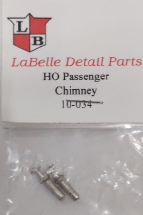 LaBelle Woodworking Co. 10-034 HO Passenger Chimney