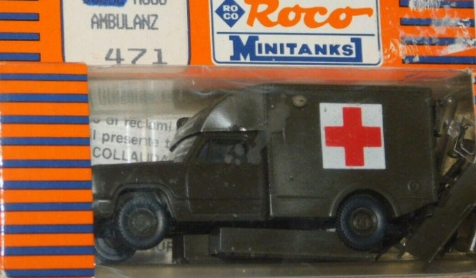 Roco 471 HO Minitanks 4 x 4 Dodge Ambulance