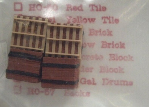 Mr. Plaster 57 HO Red Brick (Pack of 4)