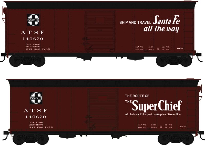 Bowser 43144 HO Santa Fe 40' Box Car #140670