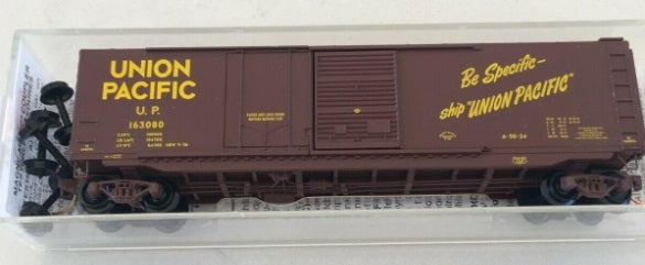 Micro-Trains 03300150 N Union Pacific 50' Plug & Sliding Door Boxcar #163080