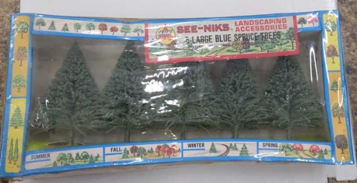 AHM 3709T 5-Large Blue Spruce Trees (Box of 5)