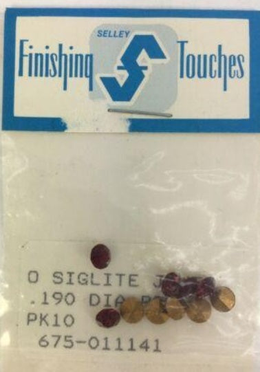 Finishing Touches 675-011141 O Siglite Jewel .190 Dia. Red