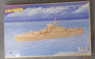 Heavy Machines 1508/1510 2 Puzzles 3-D Woodcraft Construction Tank & Cruiser
