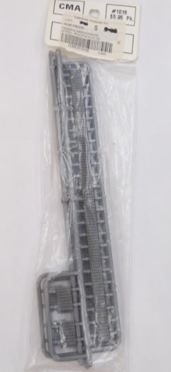 Creative Model Associates 1016 HO Scale Plastic Steel Roofwalk (Pack of 3)