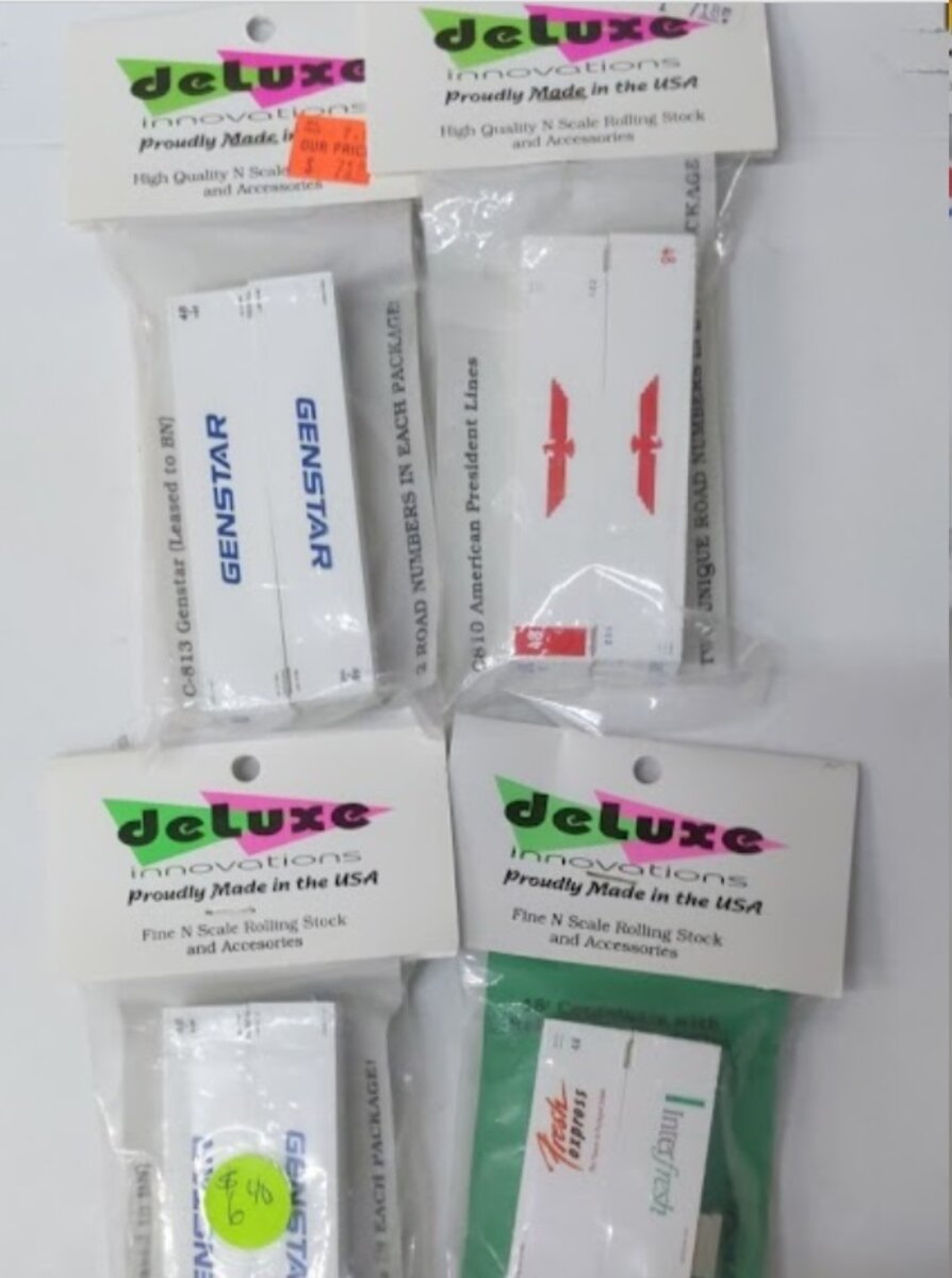 Deluxe Innovations L-13 Lot of 4 N 48" Containers Genstar, Interfresh, etc