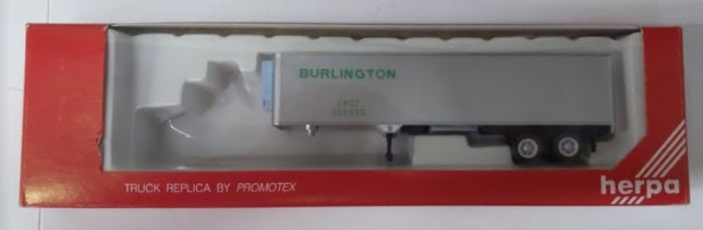 Herpa CBQZ508955 HO Burlington 40' Nose Mount Reefer Trailer #3