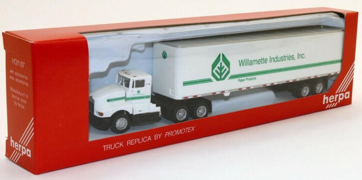 Herpa HO By Promotex Willamette Industries, Inc. Trailer Truck