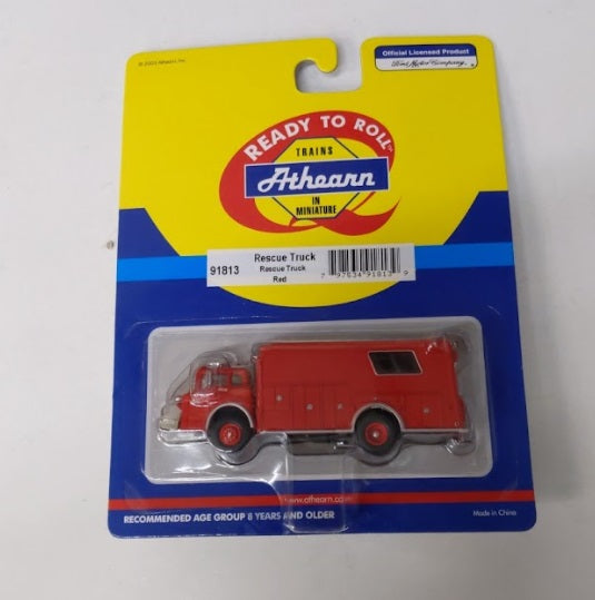 Athearn 91813 HO Scale Red Rescue Truck
